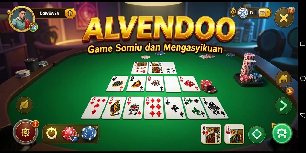 Screenshot utama ALVENDO menampilkan gameplay Domino yang seru.