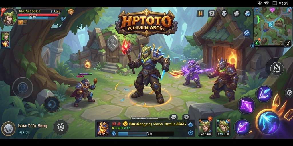 Screenshot utama HPTOTO yang menampilkan aksi bertempur seru dalam dunia ARPG.