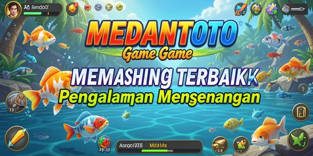Tampilan gameplay MEDANTOTO yang seru saat menangkap ikan.