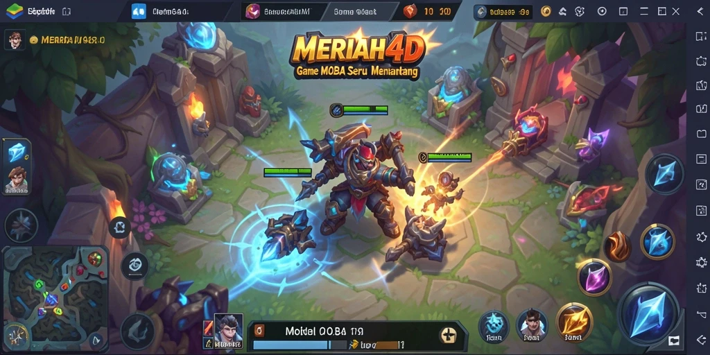 Tangkapan layar gameplay <strong>MERIAH4D</strong> menunjukkan aksi seru dan strategi tim yang mendebarkan.