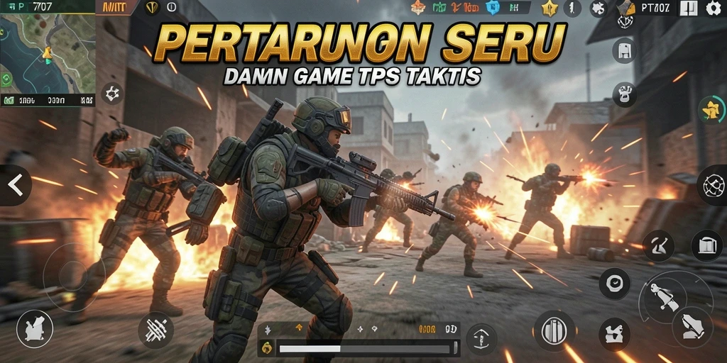 Gameplay PT707 yang menegangkan dengan aksi tembak-menembak seru.