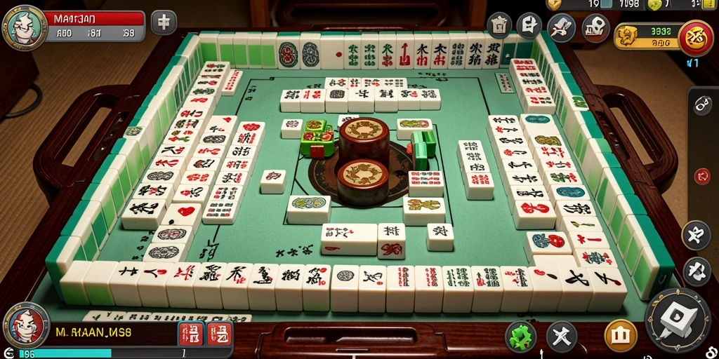Screenshot gameplay Mahjong V98 yang penuh tantangan dan keseruan.